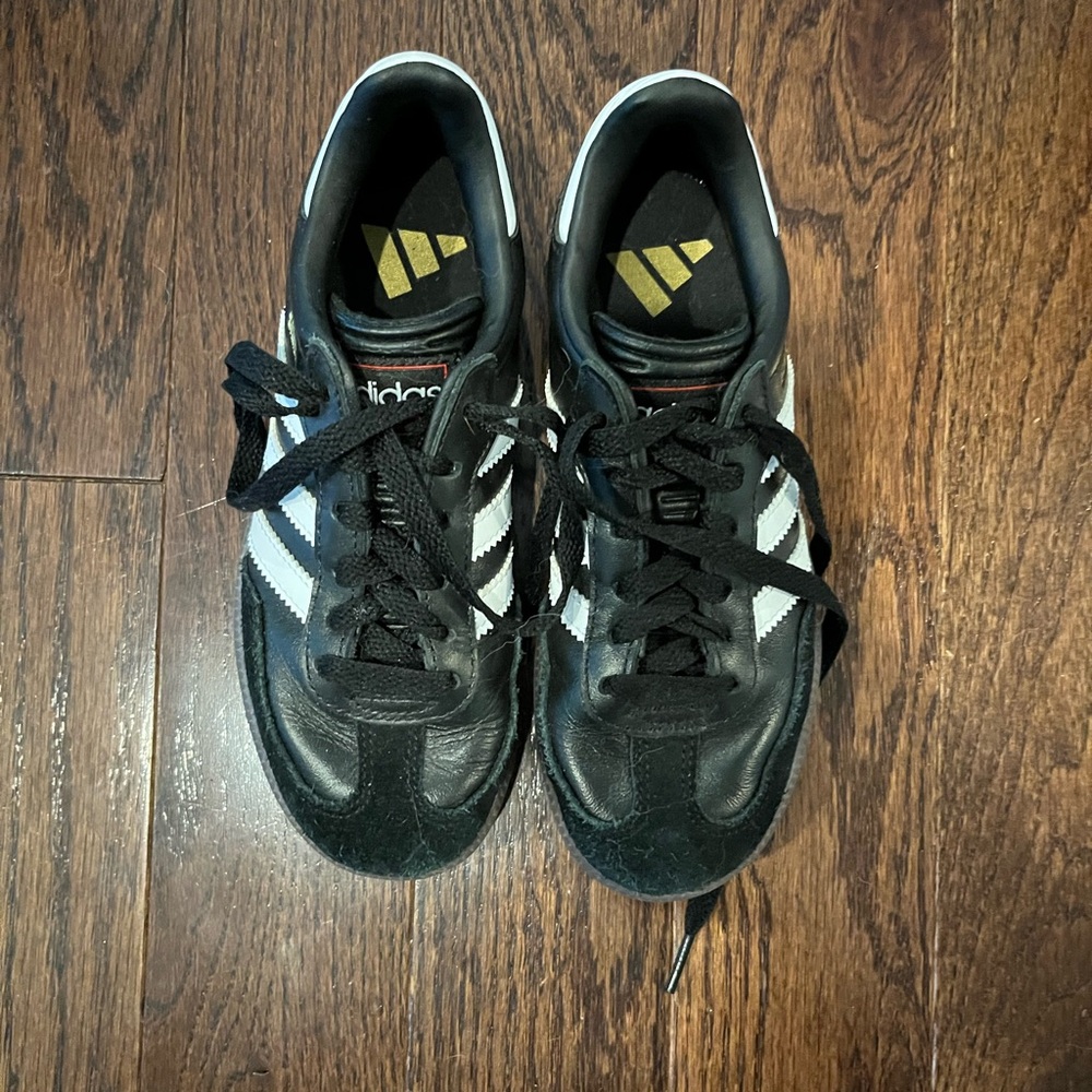 Adidas Samba Youth Black and White Athletic Shoes